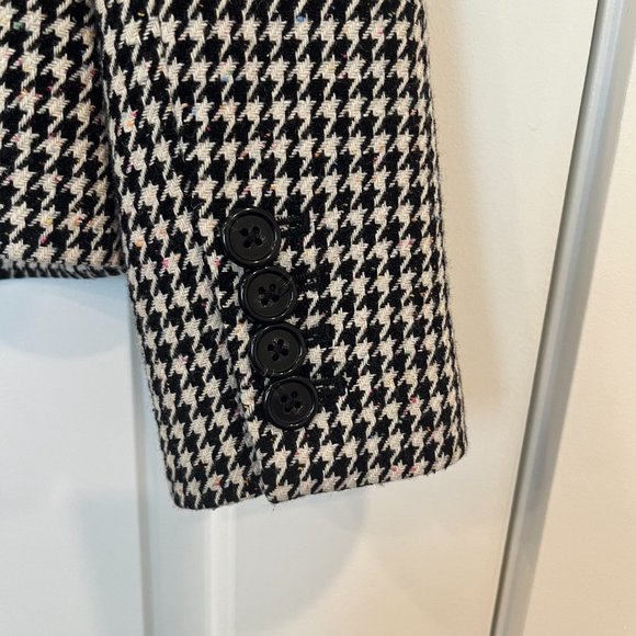 J. Crew Black and White Houndstooth Blazer - Picture 6 of 7
